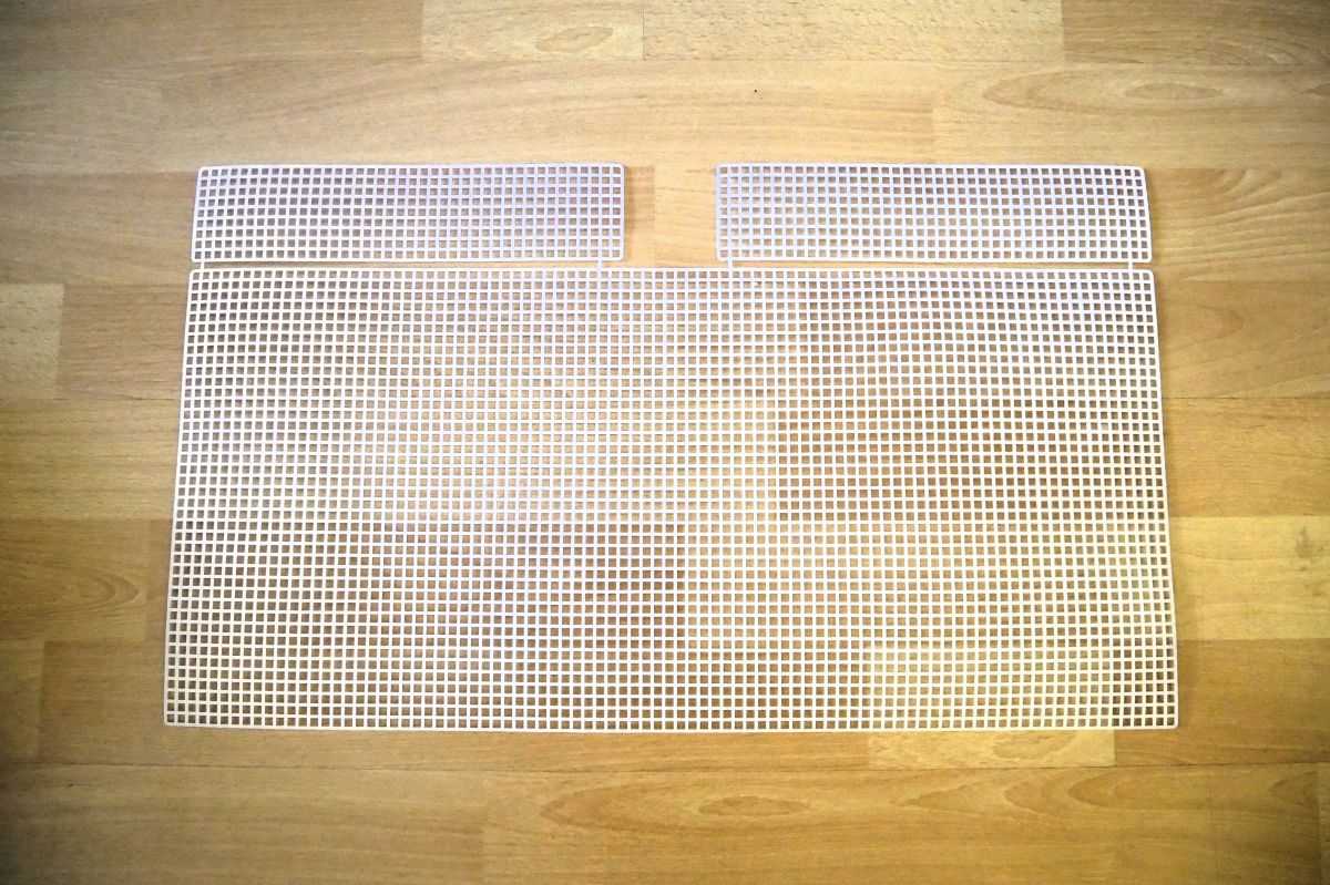 Kanwa , siatka  plastikowa torebki - 25 x 24 x 5,5 cm