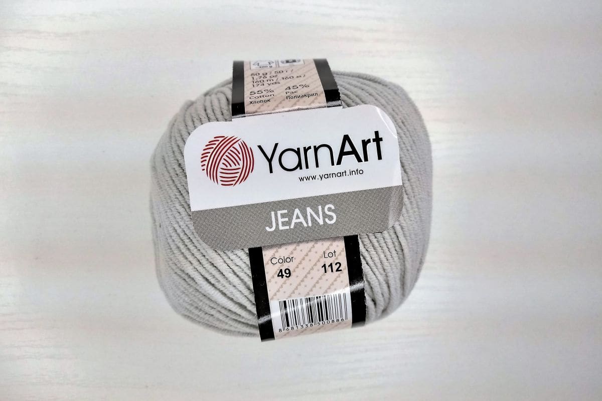 Włóczka YarnArt  Jeans - 0049 (jasny popiel)