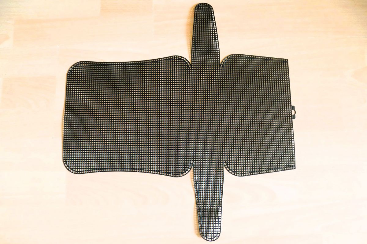 Kanwa plastikowa torebki czarna - 54 x 50,5  cm